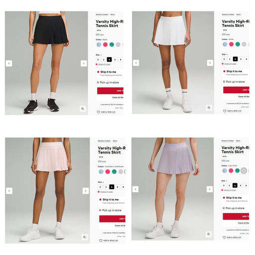 【好清新的蓝色】Lulu 网球裙上新