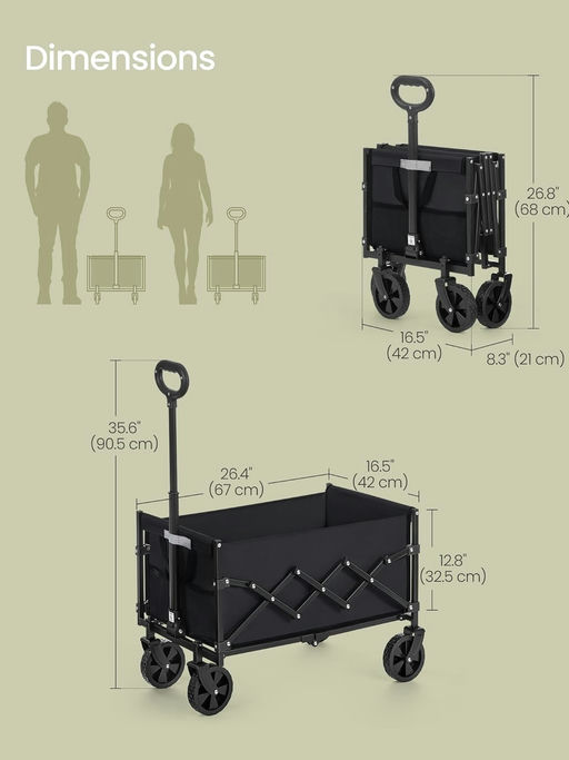 【移动折叠小推车】【$25，免运】