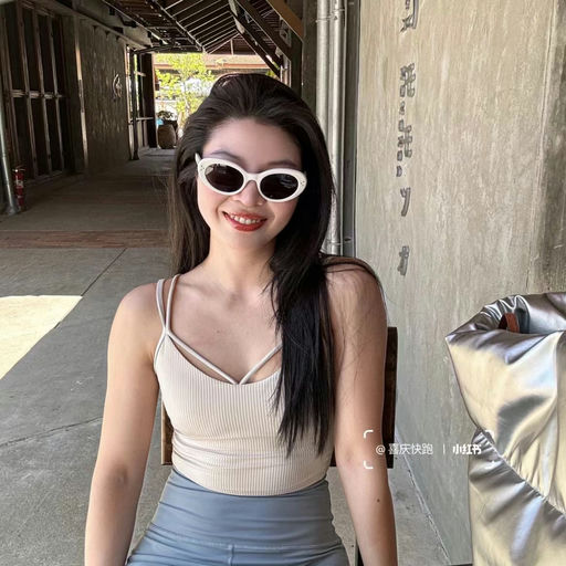 【喵喵最爱背心】Align Strappy Bra，白色新下折