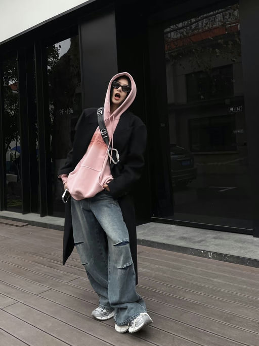 【22折！】【巴黎世家粉色卫衣】