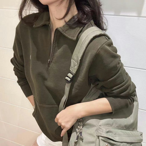 【隽永小马标】PRL经典半拉链立领卫衣，6折码全