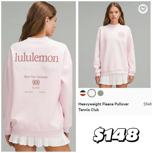 【上新即断码】lulu网球风卫衣