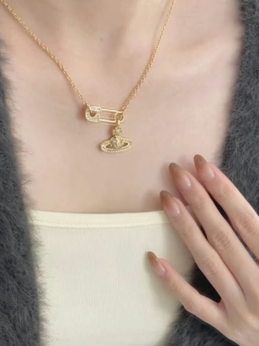 【有折就是好价格】西太后别针项链，85折