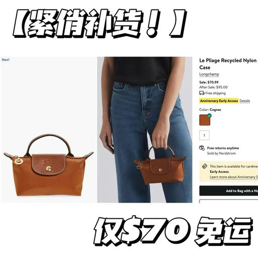 【断货王补货】Longchamp  mini饺子包