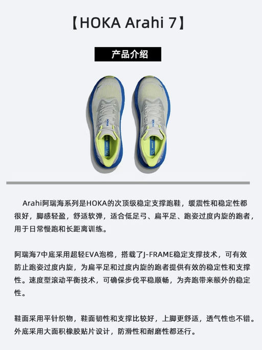 【Hoka Arahi】【$64，免运】