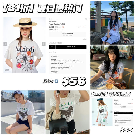 【Mardi 第二弹】夏日短tee合集