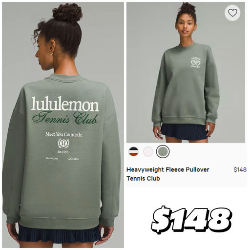 【上新即断码】lulu网球风卫衣