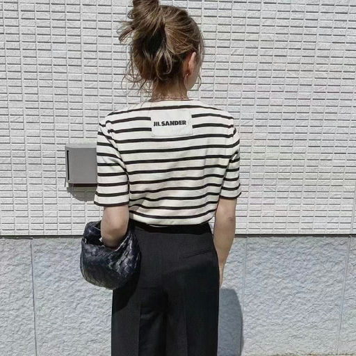 【应季45折】Jil Sander 最经典logo tee，超低价