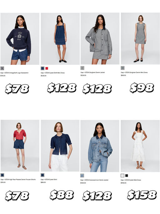 【断货如闪电】Gap x Doen 上了！