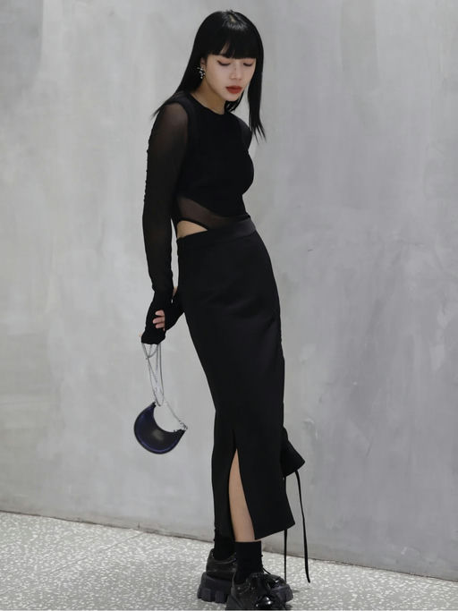 【网纱+鱼骨】【显瘦Buff叠满】