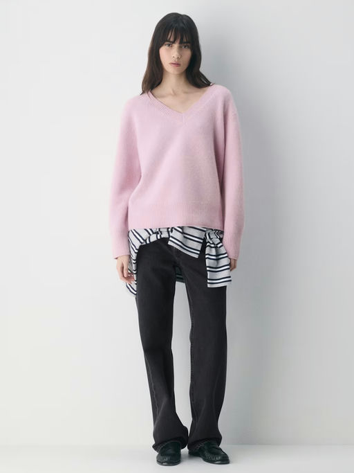 【韩系奶霜粉】【100 % 纯羊绒】