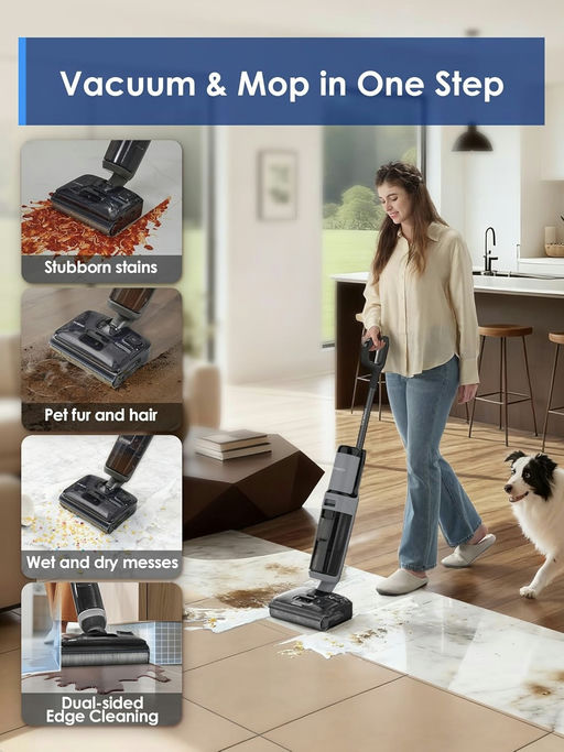 【最新款，史低价】【Tineco 180°平躺洗地机】