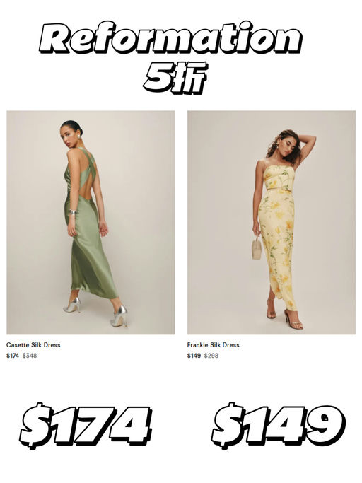 🌟【好过黑五】【Reformation 5折】