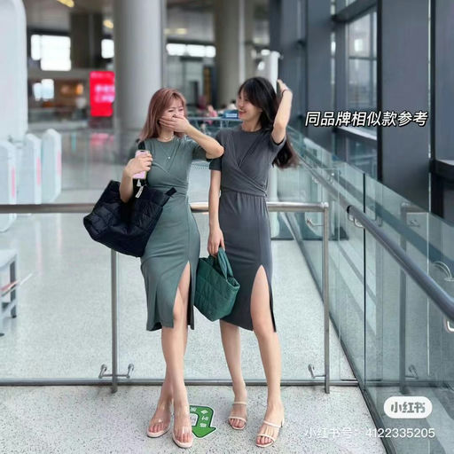 【36折！】Lulu Wrap-front T恤连衣裙