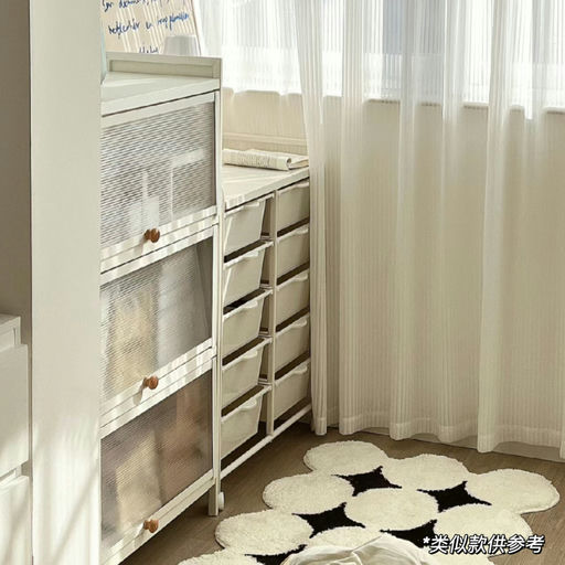 【奶白色超美】三层储物箱