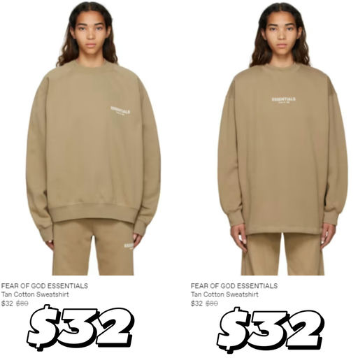 【$20 ~ $30 就有】Essentials 卫衣，应季二降