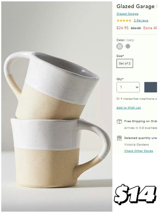 【好久不见】Anthropologie 额外6折挖宝