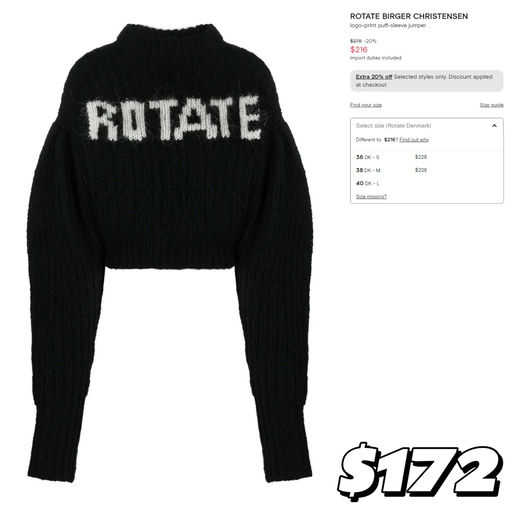 【鬼马入秋】Rotate 参加折上折，T恤几十刀就有！