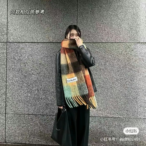 【6折】Acne Studios最火格纹围巾，定优+额外7折