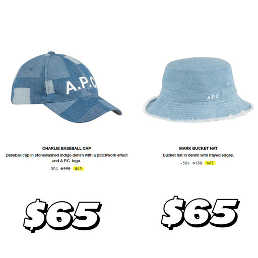 【一律5折】A.P.C. 夏季大促开跑！