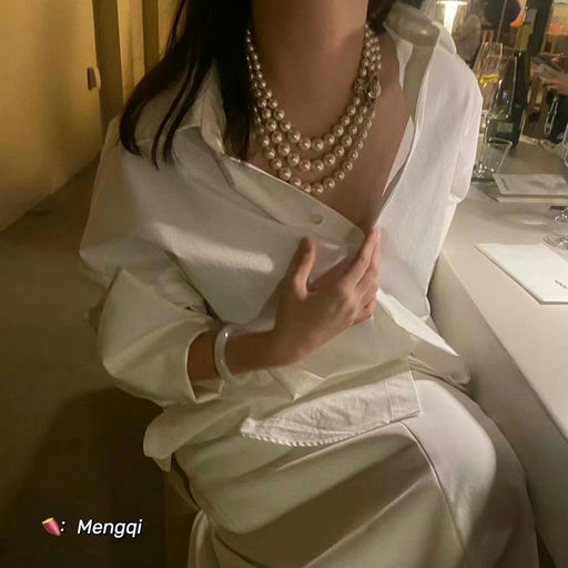 【Bug 75折】【娜比同款】西太后新款三层珍珠土星项链