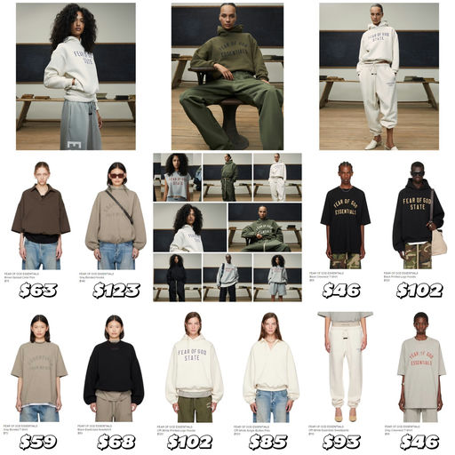 【北美校服】Essentials 新款85折