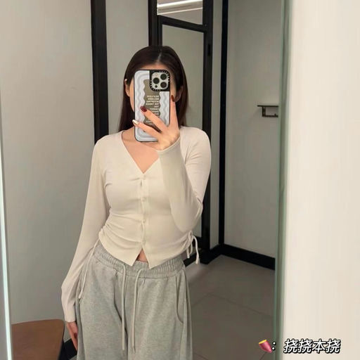 【lulu真的没瓶颈诶！】side-cinch开衫，下折