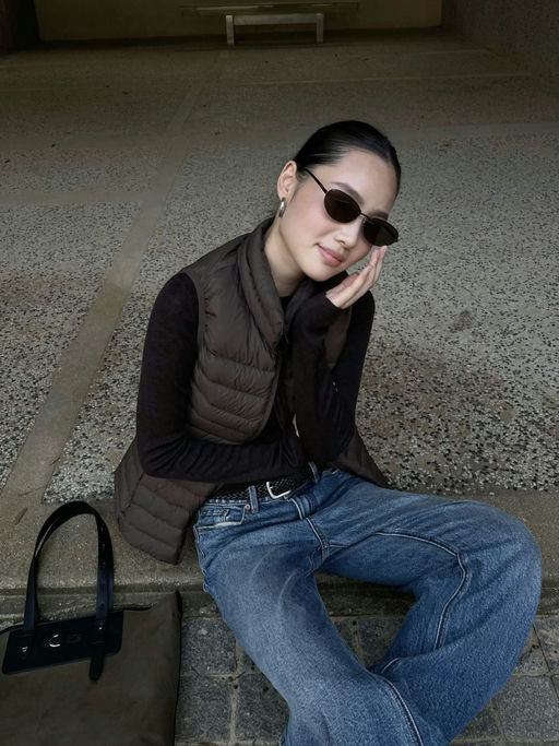 🍋【轻薄羽绒背心】【焦糖色，码全】