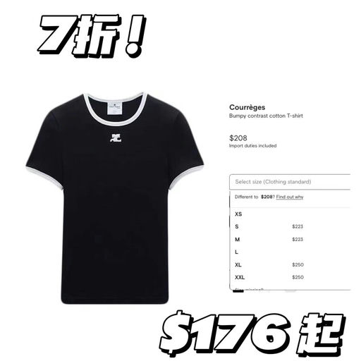 【反季史低！】Courreges，6x折