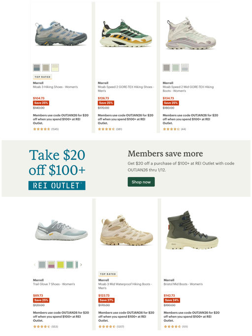 【合6折】新手的第一双登山鞋