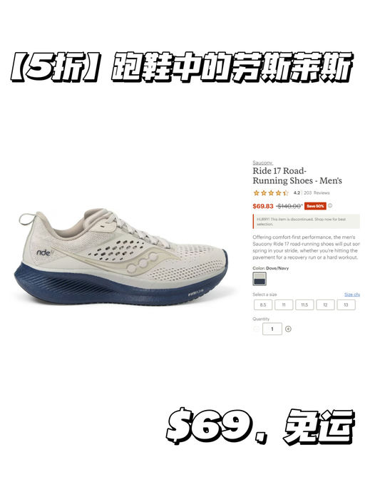 【跑鞋中的Rolls-Royce】【Saucony 5折】