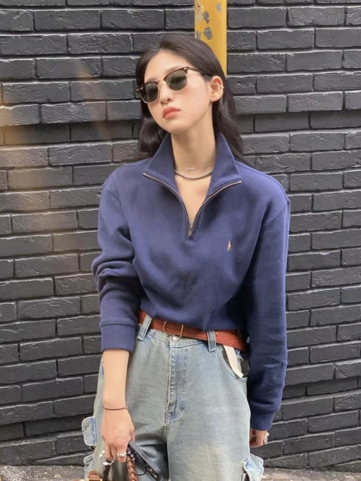 【4折！】【PRL 半拉链卫衣】