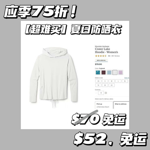 【喵喵推荐】【超难买】补货+75折！