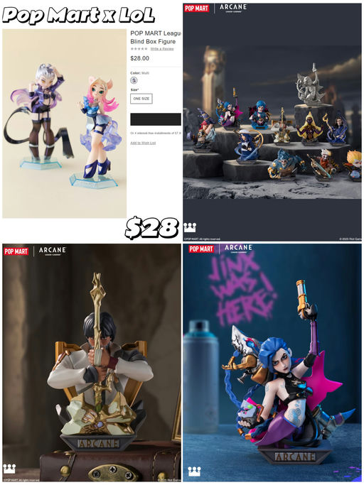 【UO 独家款】【Pop Mart x LoL】