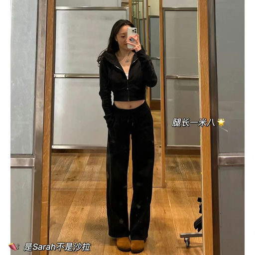 【新色下折】scuba全拉链，短款黑色