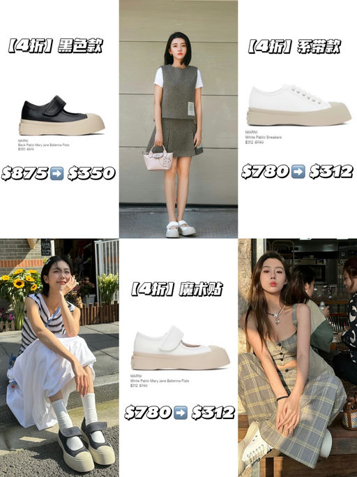 【史低价回归】Marni 大头鞋，4折