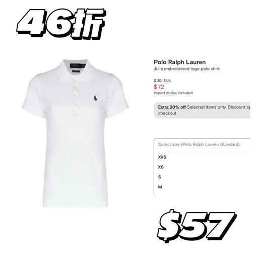 【贵气小马标】经典polo，46折起