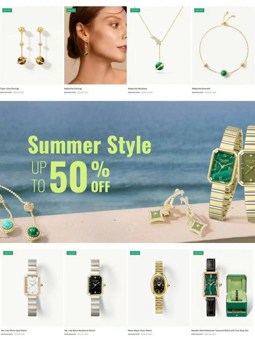 Lola Rose夏日大促还在，首饰单品也有折