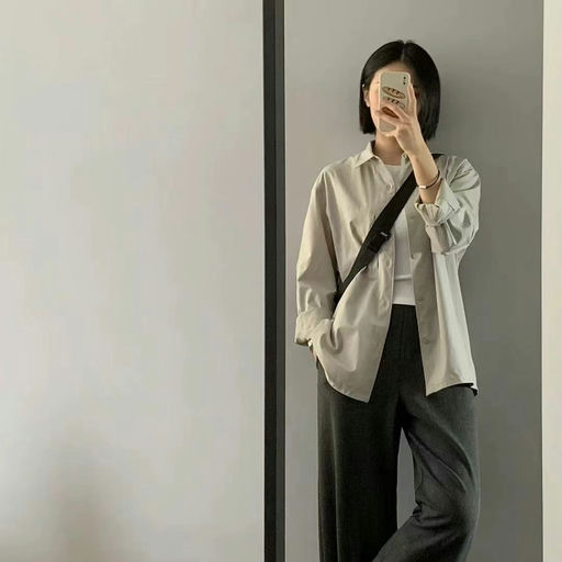 【版型绝佳】Lulu府绸衬衫，卡其色下折