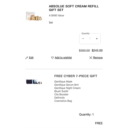 【变相5折】菁纯面霜有好价+赠$225好礼