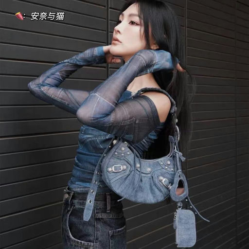 【立省$1000+】BLCG 经典Le cagole XS，牛仔蓝