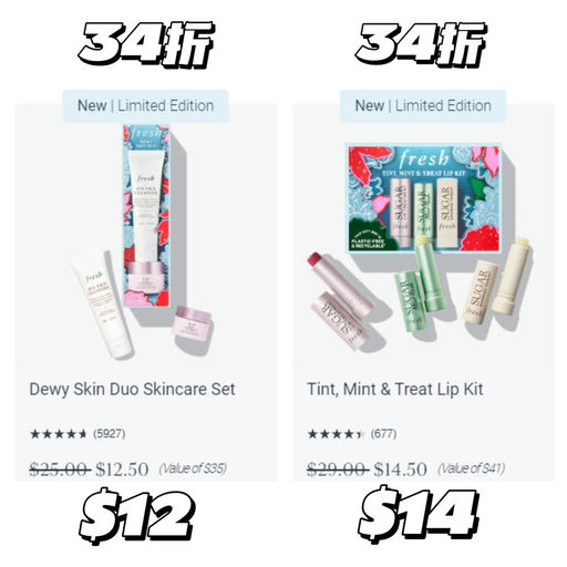 【一年疯一次】Fresh 套装，额外5折