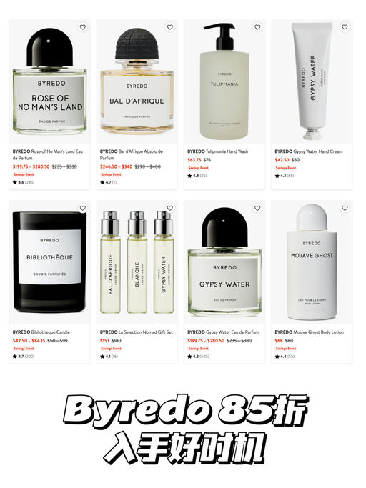 【合5折起】超全香水合集