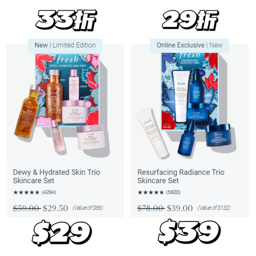 【一年疯一次】Fresh 套装，额外5折