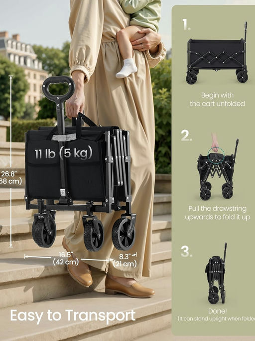 【移动小推车】【可承重400 lb】