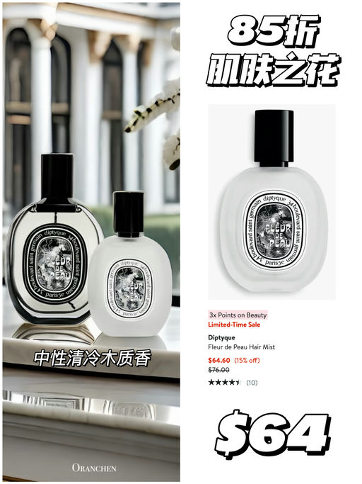 【喵总实名推荐】85折，可当香水喷