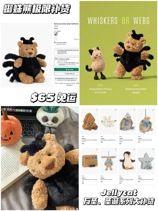 【随时断】蜘蛛巴塞罗补货！