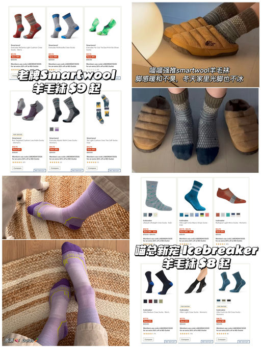 【汗脚星人福音】美丽诺羊毛袜