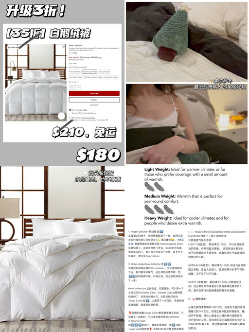 【Medium 补货！】Hotel Collection 白鹅绒被