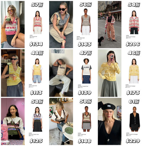 【招牌毛衣】Ganni 都是$100+